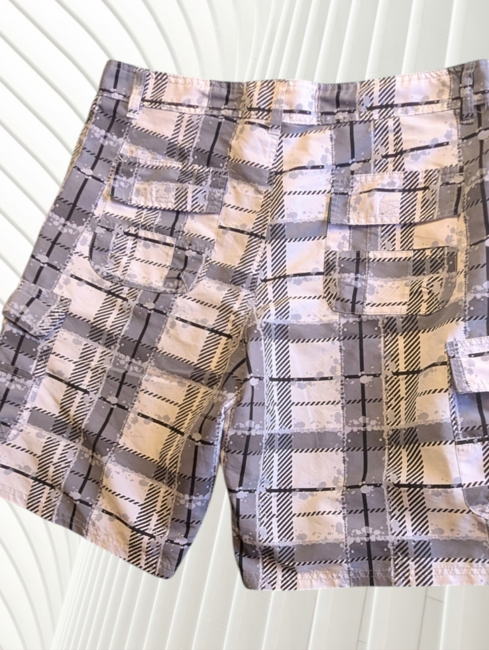 Men's Blue Rag Shorts - Picture 3 of 4